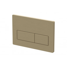 Rectangle Push Button Flushplate - Brushed Brass Rectangle Push Button Flushplate - Brushed Brass