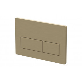 Rectangle Push Button Flushplate - Brushed Brass