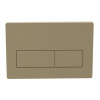 Rectangle Push Button Flushplate - Brushed Brass