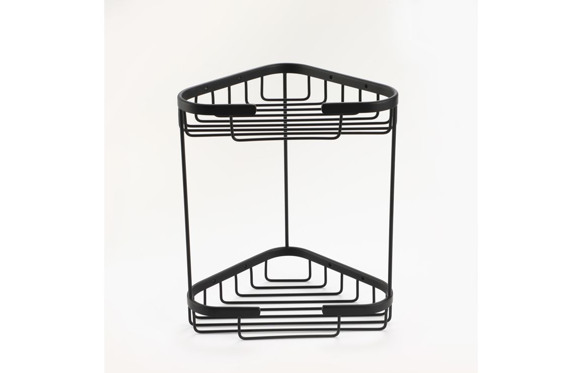 Nina 2-Tier Storage Basket - Black
