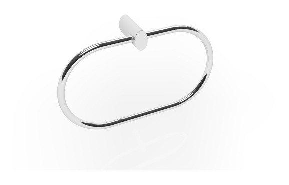 Ronde Towel Ring - Chrome