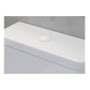 Dual Push Button Cover (Rod) - Matt White