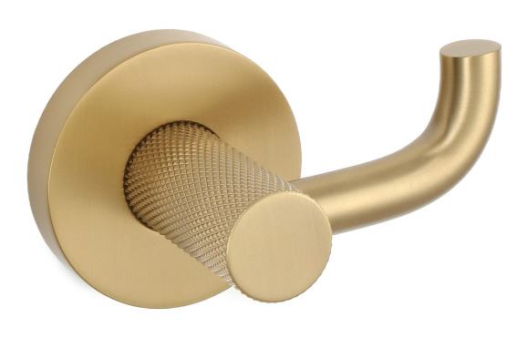Asta Robe Hook - Brushed Brass