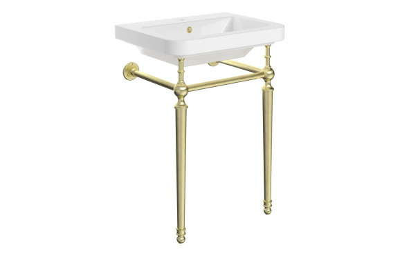 Celine 610mm 1TH Console Basin - Brushed Brass