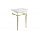 Celine 610mm 1TH Console Basin - Brushed Brass