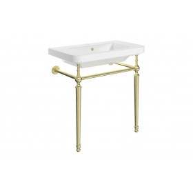 Celine 810mm 1TH Console Basin - Brushed Brass