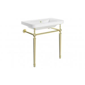 Celine 810mm 1TH Console Basin - Brushed Brass