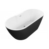 Harlesden Freestanding 1655x745x580mm 0TH Bath - Matt Black