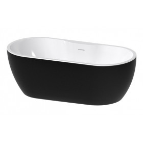 Freestanding 1650x745x580mm 0TH Bath - Gloss Black