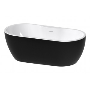 Freestanding 1650x745x580mm 0TH Bath - Gloss Black Freestanding 1650x745x580mm 0TH Bath - Gloss Black