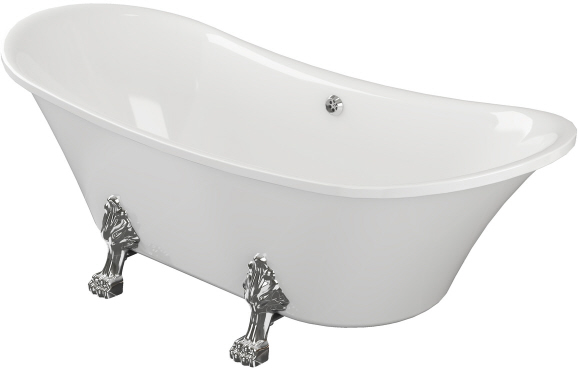 Fareham Freestanding 1760x710x775mm 0TH Bath w/Feet