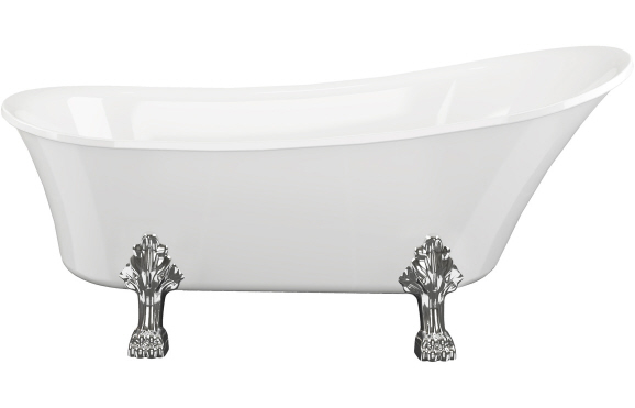Tiverton Freestanding 1620x700x770mm 0TH Bath w/Feet Tiverton Freestanding 1620x700x770mm 0TH Bath w/Feet