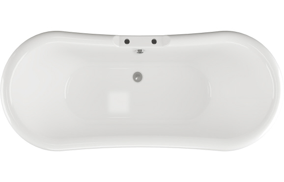 Grace Freestanding 1760x700x720mm 2TH Bath w/Base - White