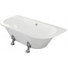 Finchley Freestanding Back To Wall 1700x800x600mm 2TH Bath w/Feet - White
