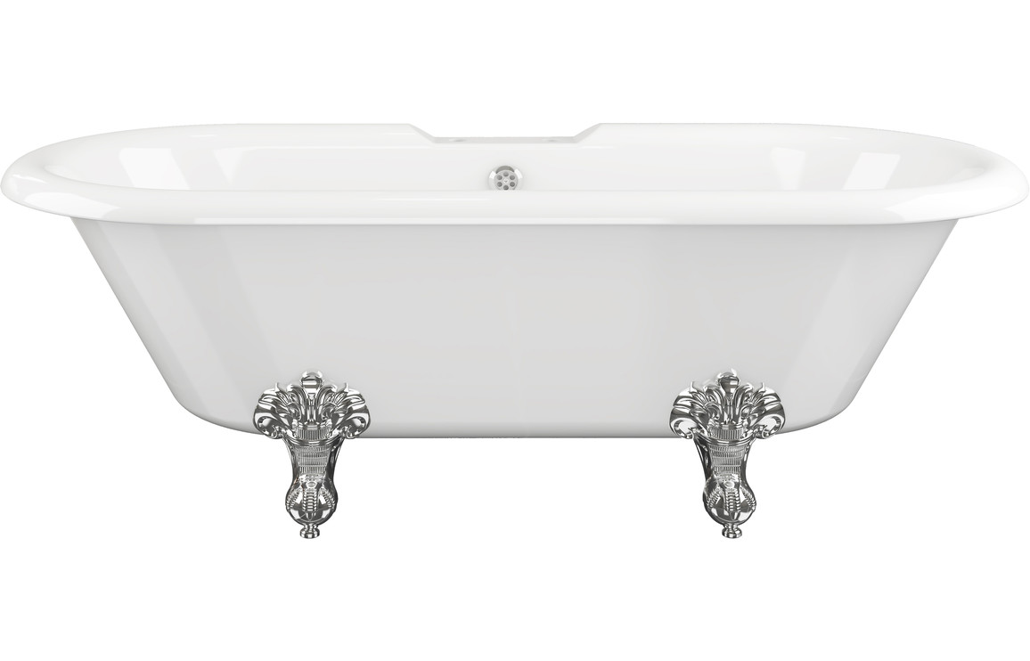 Richmond Freestanding 1690x740x620mm 2TH Bath w/Feet - White Richmond Freestanding 1690x740x620mm 2TH Bath w/Feet - White
