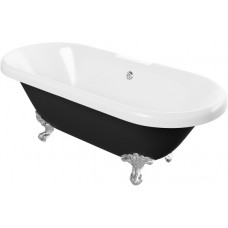 Richmond Freestanding 1690x740x620mm 2TH Bath w/Feet - Black Richmond Freestanding 1690x740x620mm 2TH Bath w/Feet - Black