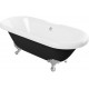 Richmond Freestanding 1690x740x620mm 2TH Bath w/Feet - Black
