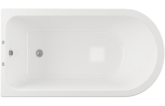 Clevedon Freestanding 1700x750x650mm 2TH Corner Bath w/Feet