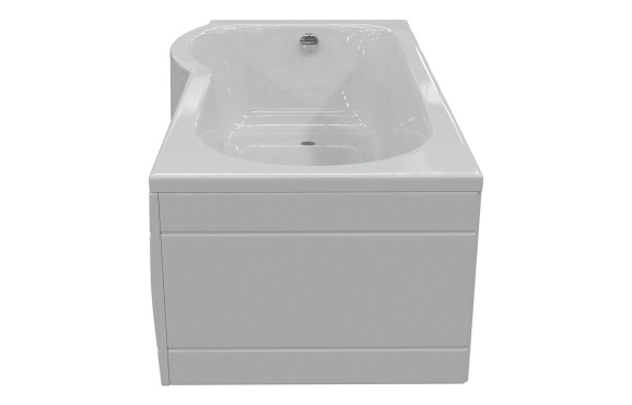 P-Shape Single End 1700x700-850x410mm 0TH Bath Only (LH)
