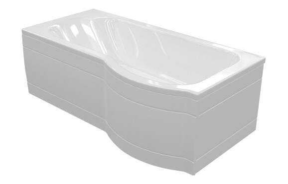 P-Shape Single End 1700x700-850x410mm 0TH Bath Only (RH)