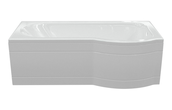 P-Shape Single End 1700x700-850x410mm 0TH Bath Only (RH)