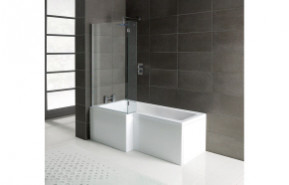 L-Shape 1700x700-850x410mm 0TH Shower Bath  Panel & Screen (LH)