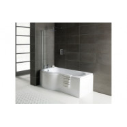 P-Shape 1700x700-850x410mm 0TH Shower Bath Panel & Screen (LH) P-Shape 1700x700-850x410mm 0TH Shower Bath Panel & Screen (LH)