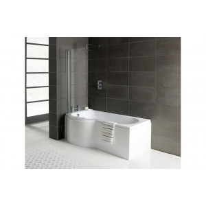 P-Shape 1700x700-850x410mm 0TH Shower Bath Panel & Screen (LH) P-Shape 1700x700-850x410mm 0TH Shower Bath Panel & Screen (LH)