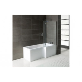 L-Shape 1700x700-850x410mm 0TH Shower Bath  Panel & Screen (RH)