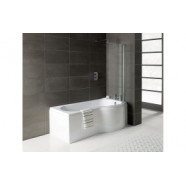 P-Shape 1700x700-850x410mm 0TH Shower Bath Panel & Screen (RH) P-Shape 1700x700-850x410mm 0TH Shower Bath Panel & Screen (RH)