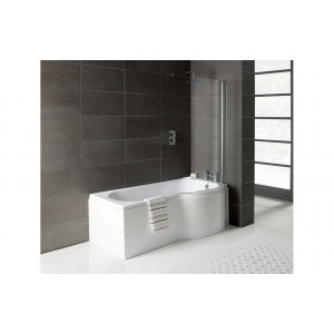 P-Shape 1700x700-850x410mm 0TH Shower Bath Panel & Screen (RH) P-Shape 1700x700-850x410mm 0TH Shower Bath Panel & Screen (RH)