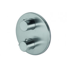 Vema Tiber Two Outlet Thermostatic Mixer - St/Steel