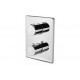 Vema Rectangular Two Outlet Thermostatic Mixer Valve Vema Rectangular Two Outlet Thermostatic Mixer Valve