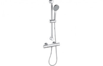 Terra Cool-Touch Thermostatic Bar Mixer Shower - Chrome