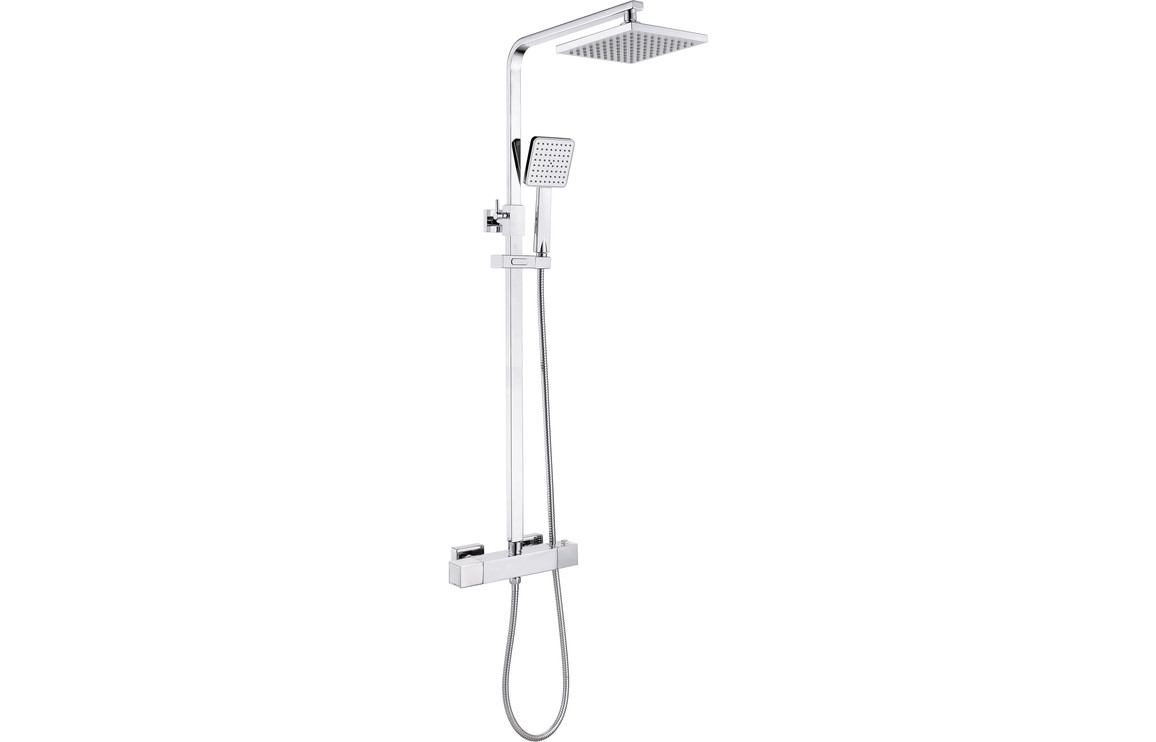 Argo Cool-Touch Thermostatic Mixer Shower w/Riser & Overhead Kit - Chrome Argo Cool-Touch Thermostatic Mixer Shower w/Riser & Overhead Kit - Chrome