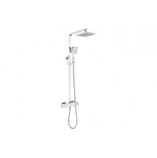 Argo Cool-Touch Thermostatic Mixer Shower w/Riser & Overhead Kit - Chrome
