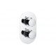 Aurora Thermostatic Single Outlet Twin Shower Valve - Chrome Aurora Thermostatic Single Outlet Twin Shower Valve - Chrome