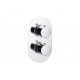 Aurora Thermostatic Two Outlet Twin Shower Valve - Chrome Aurora Thermostatic Two Outlet Twin Shower Valve - Chrome