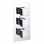 Cosmic Thermostatic Two Outlet Triple Shower Valve - Chrome