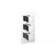 Cosmic Thermostatic Two Outlet Triple Shower Valve - Chrome Cosmic Thermostatic Two Outlet Triple Shower Valve - Chrome