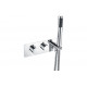 Luna Thermostatic Two Outlet Shower Valve w/Handset - Chrome Luna Thermostatic Two Outlet Shower Valve w/Handset - Chrome
