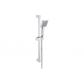 Cosmic Square Slider Rail Kit & Single Mode Handset - Chrome