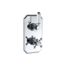 Berwick Traditional Lever Thermostatic Single Outlet Shower Valve - Chrome