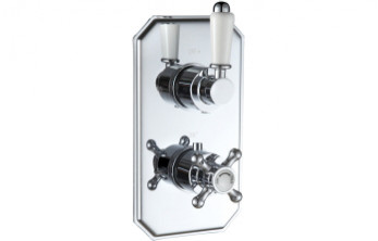 Berwick Traditional Lever Thermostatic Single Outlet Shower Valve - Chrome Berwick Traditional Lever Thermostatic Single Outlet Shower Valve - Chrome