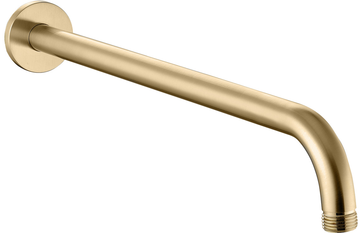 Aurora 320mm Round Shower Arm - Brushed Brass