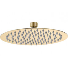 Aurora 250mm Round Ultraslim Showerhead - Brushed Brass