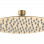 Aurora 250mm Round Ultraslim Showerhead - Brushed Brass
