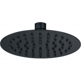 Aurora 250mm Round Ultraslim Showerhead - Matt Black