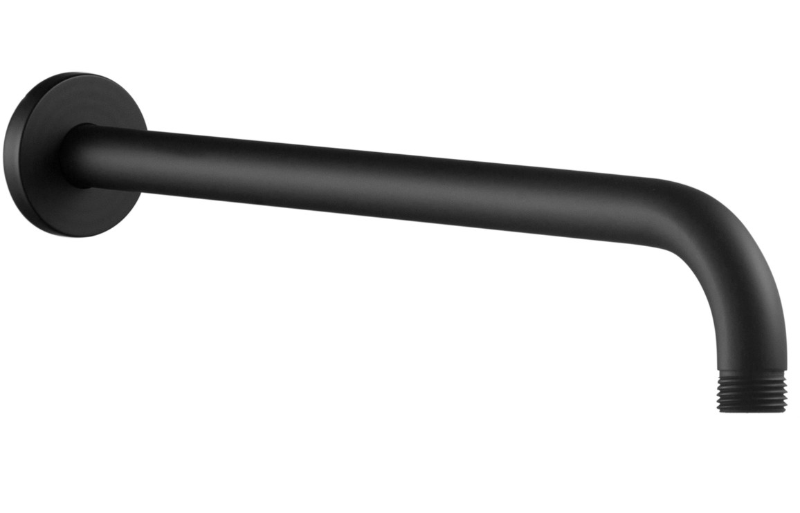 Aurora 320mm Round Shower Arm - Matt Black