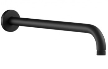 Aurora 320mm Round Shower Arm - Matt Black